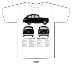 Standard Vanguard Phase 1a 1953-55 (black) T-shirt Front